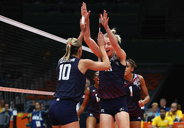 排球简化图：攻防转换与站位示意图